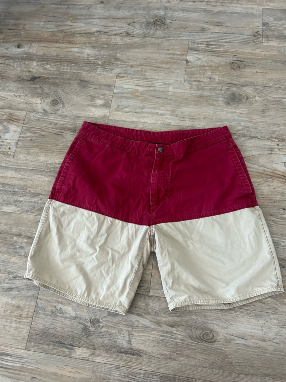 Vintage Patagonia Casual Short Men Size 32  90s Color Block Organic Cotton